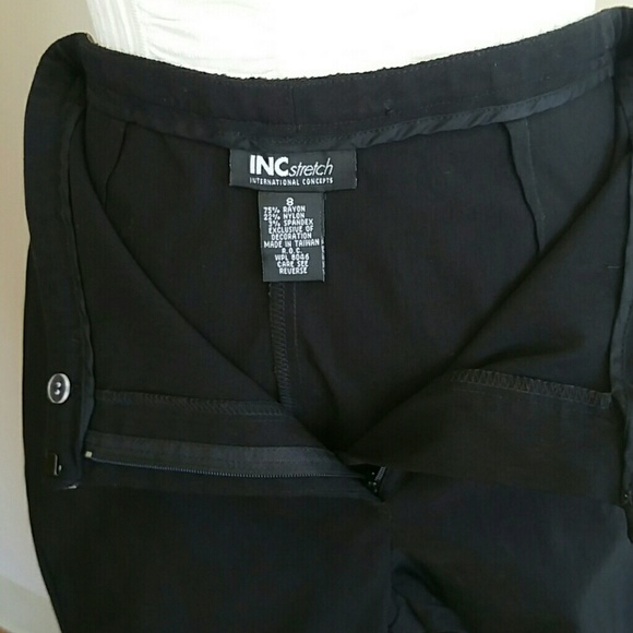 Black pants with rhinestones waist - Picture 3 of 5